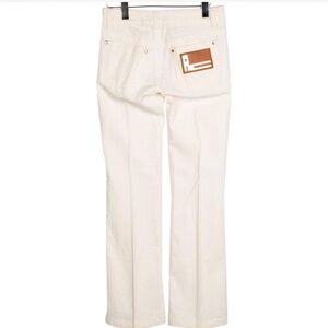 Cream Roberto Cavalli Straight Leg Jeans (mid rise)